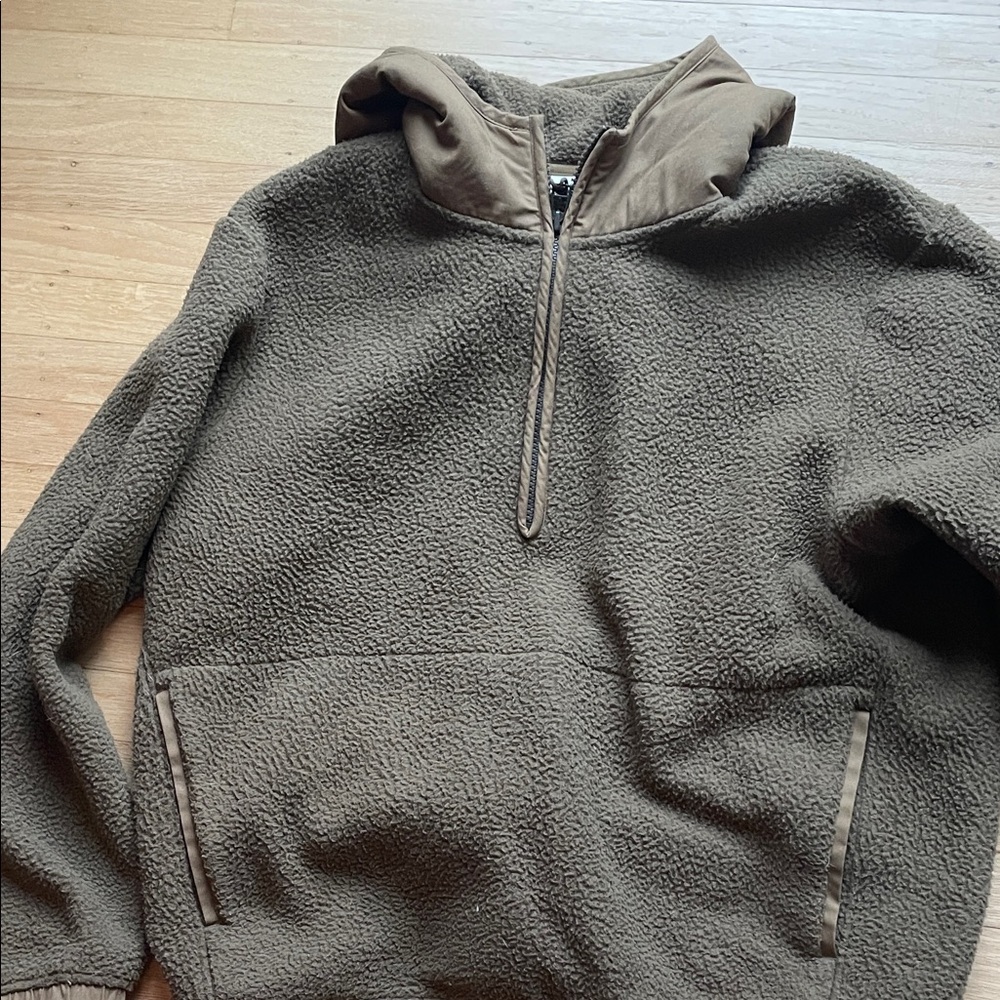 REI Men’s Brown Fleece Hoodie Sweater